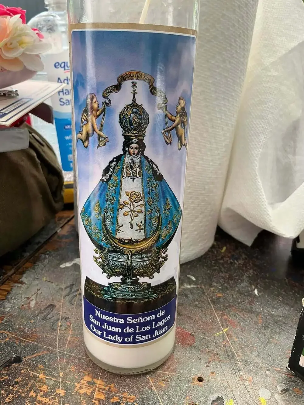 SSC, LLC 8 Inch Dual Saint Devotional Prayer Candle